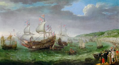 The Embarkation of the Elector Palatine by Adam Willaerts